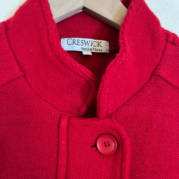Creswick Sweater Vest - Women's Small Red - 100% Wool Classic - Picture 4 of 9